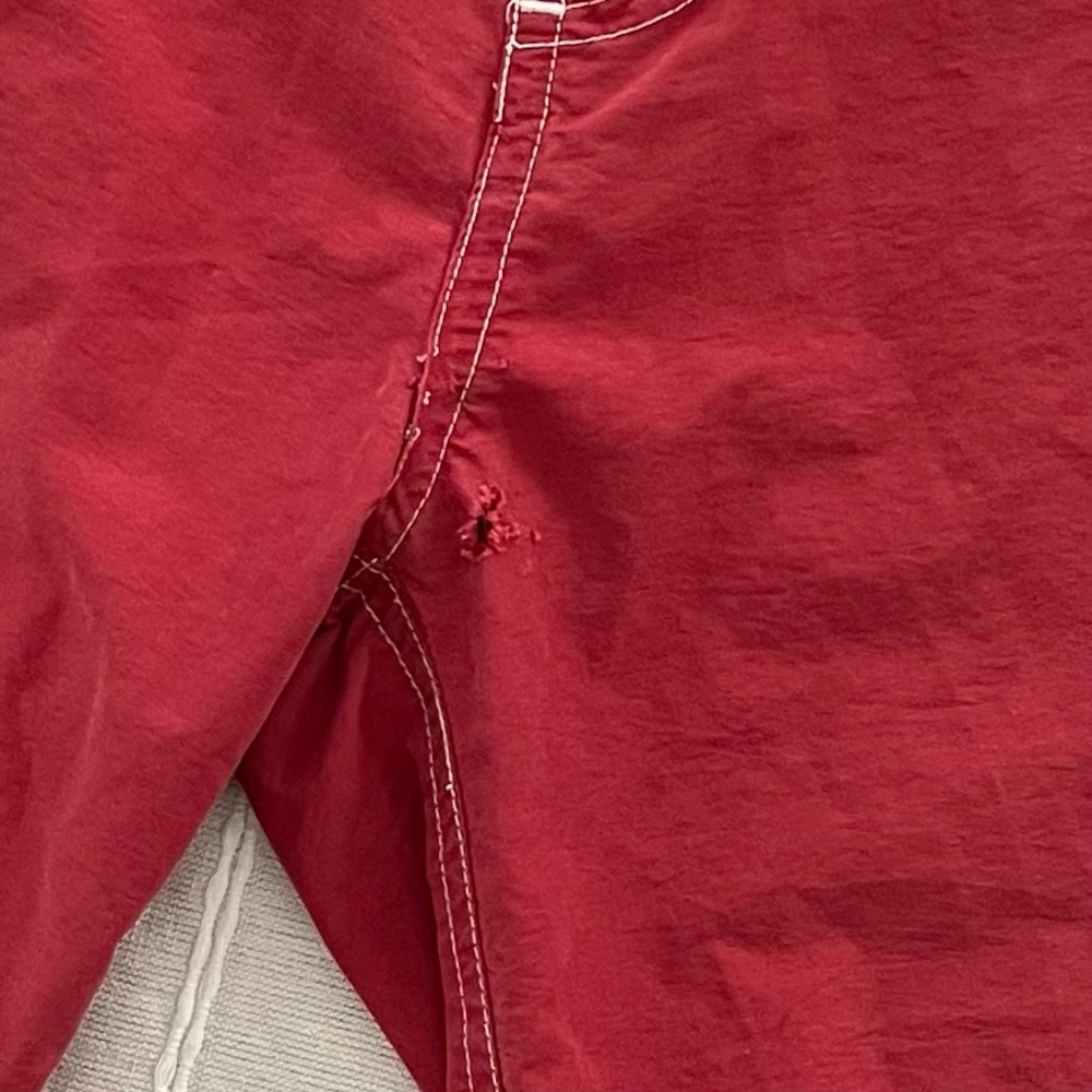 VINTAGE No Boundaries Men's Red Cargo Shorts 32 Y2K Skater Baggy Techwear - Picture 12 of 12